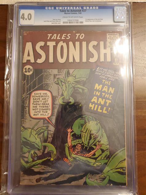 Tales To Astonish 27 Cgc 40 Vg 1st Appearance Of Ant Man Kuhlektr