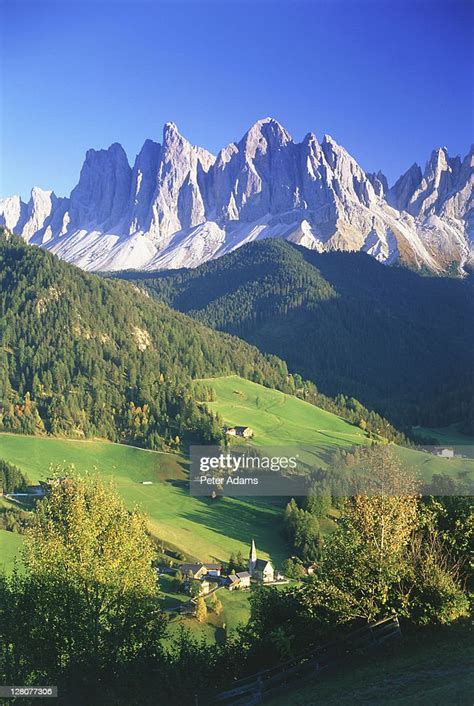 St Magdalena Dolomites Italy High Res Stock Photo Getty Images