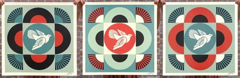 Shepard Fairey Geometric Doves New Art Editions