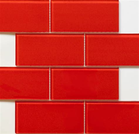 Red Tiles For Kitchen Backsplash