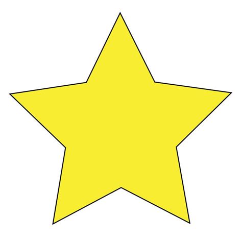 Large Size Simple Star Clipart Vector Clip Art Star Clipart Stars