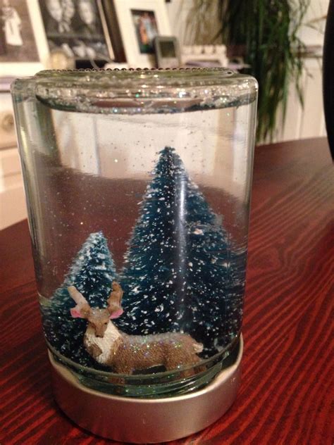 Homemade Snowglobe Snow Globes Decor Diy