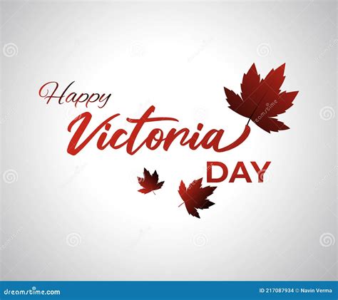 Vector Illustration Concept Greeting Of Happy Victoria Day Stock Vector