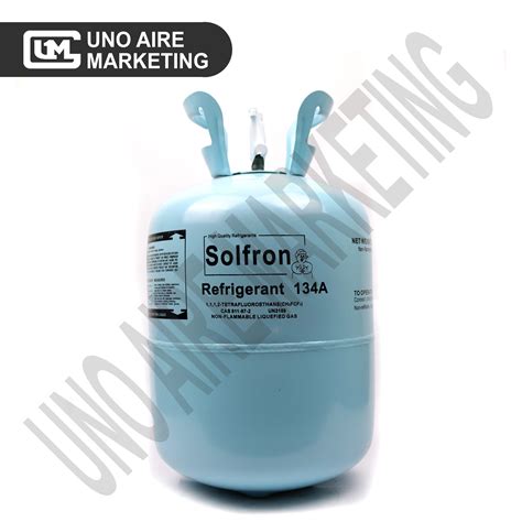 R134a SOLFRON Refrigerant Freon (13.6kg) ORIGINAL TANK SEALED BOXED