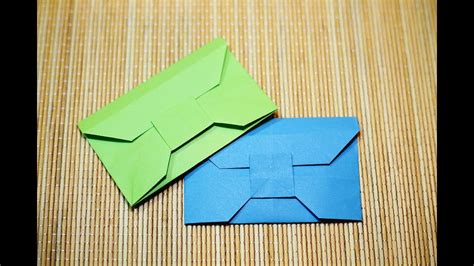 How To Fold A Paper Envelope Origami วิธีพับซองจดหมาย โอริกาม Youtube