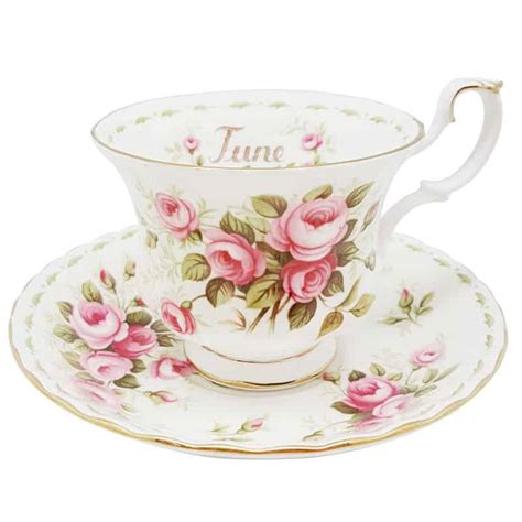 Royal Albert Flower Of The Month June Roses Tea Cup And Saucer Ubicaciondepersonas Cdmx Gob Mx
