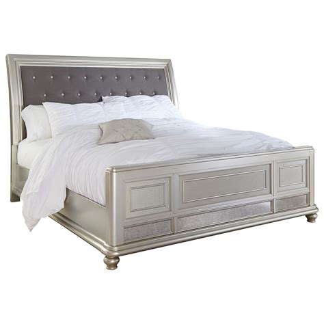 Signature Design By Ashley Coralayne Queen Bed With Upholstered Sleigh