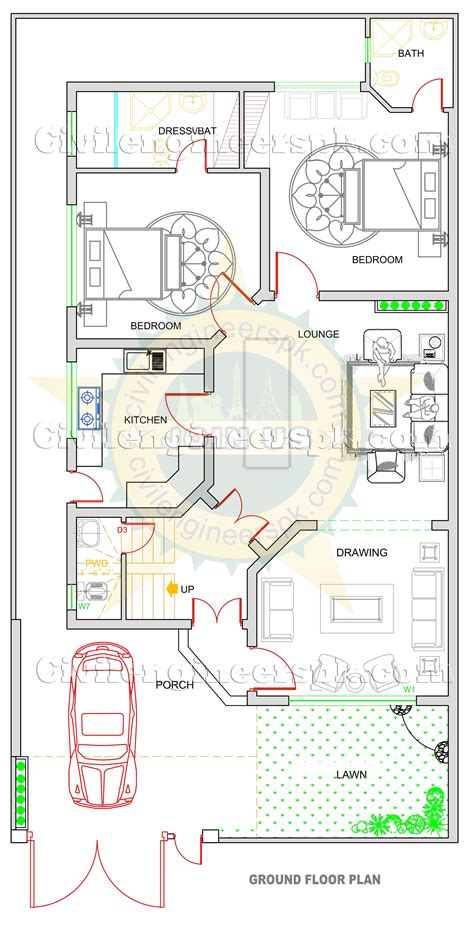Home design map 134 15x30. Nabeel-1.jpg (2568×5038) | 10 marla house plan, Home map ...