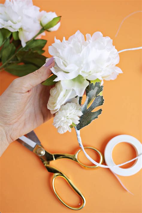 White Flower Crown Diy A Beautiful Mess