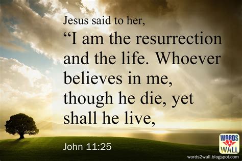 I Am The Resurrection And The Life Free Bible Desktop Verse Wallpaper
