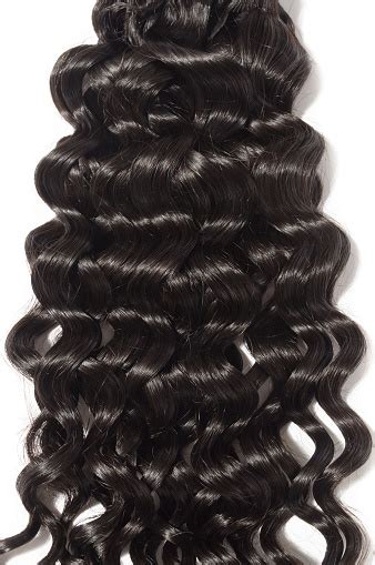 Virgin Remy Deep Curly Natural Black Human Hair Weaves