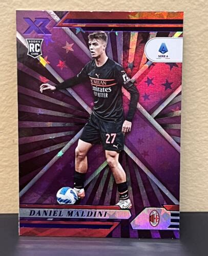 2021 22 Chronicles Xr Soccer Daniel Maldini Rookie Rc Purple Astro Ac Milan Ebay