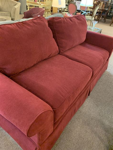 Red Klaussner Sofa Delmarva Furniture Consignment