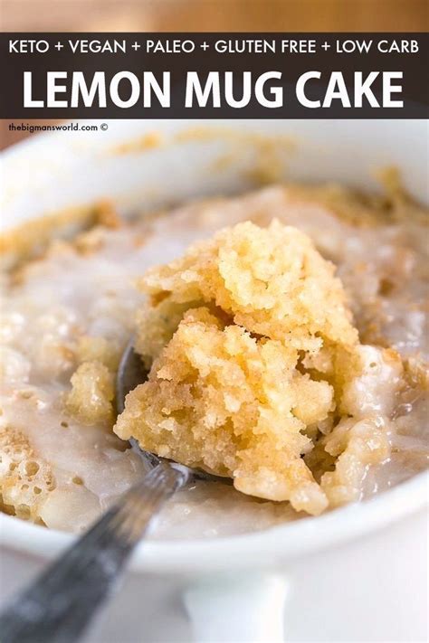 The method is very easy, fail proof and novice baker friendly. Easy Keto Lemon Mug Cake Recipe that takes ONE minute! Fluffy on the inside, tender on the ...