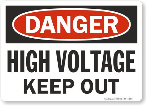High Voltage Labels ⚡ Danger Volts Stickers