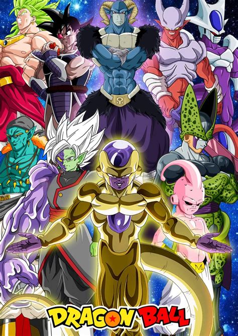 Top 10 Villains By Ariezgao On Deviantart Dragon Ball Artwork Dragon