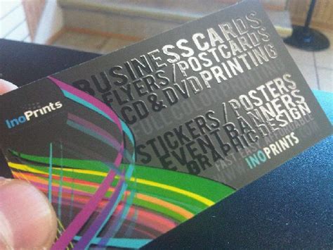Business card stickers are a unique new style for business cards! Vibrant, coated business card from InoPrints | Car ...