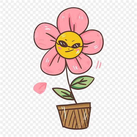 Funny Hand Clipart Transparent Png Hd Hand Drawn Funny Flower Elements