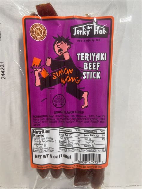 The Jerky Hut Teriyaki Beef Sticks