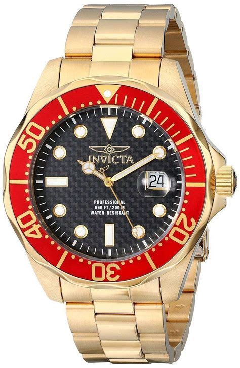 From a visual standpoint, a dive watch is easy to spot. Invicta Pro Diver Gold Tone 200M 14359 Men's Watch - CityWatches.co.uk