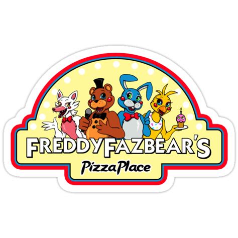 Five Nights At Freddys Fnaf 2 Freddy Fazbears Logo Stickers By
