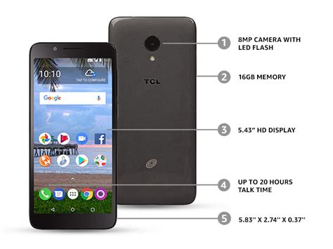 Tracfone Carrier Locked Tcl Lx 4g Lte Prepaid Smartphone
