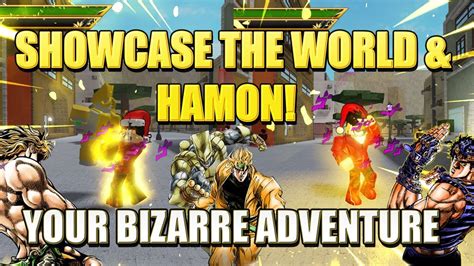Nuevo Juego De Jojos Bizarre Adventure Showcase De The World And Hamon