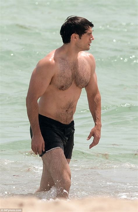 Shirtless Henry Cavill Shows Off His Muscles As He Goes For A Dip In