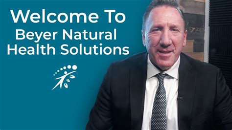 Dr Ed Beyer With Beyer Natural Health Solutions Youtube