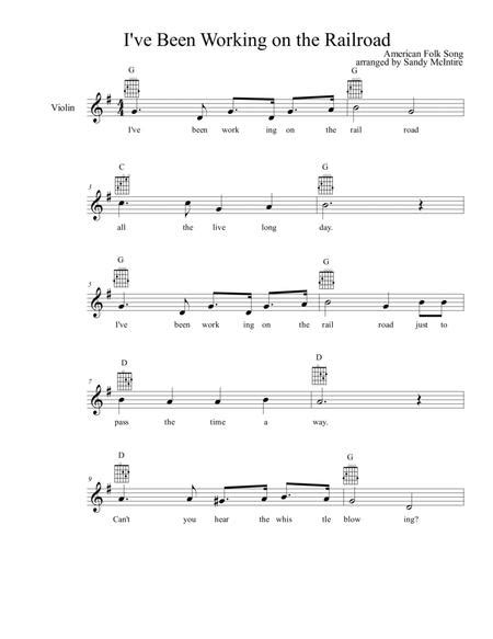 I Ve Been Working On The Railroad By American Folk Song Digital Sheet Music For Lead Sheet