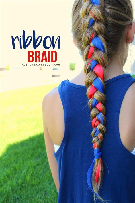 15 Hairstyles For The 4th Of July Ribbon Hairstyle Ribbon Braids