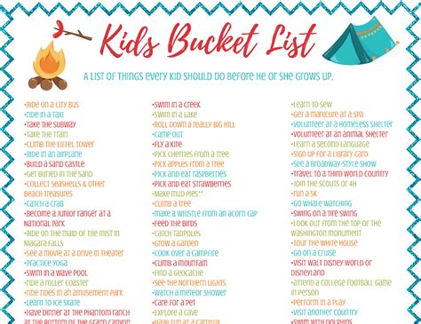 A Kids Bucket List 82 Things Every Kid Should Do Before They Grow Up