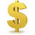 Dollar Gold Clipart Money 3d Sign Icon