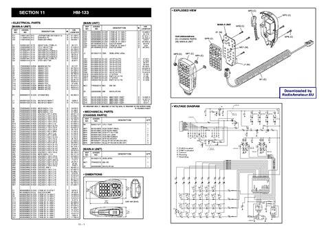 ICOM HM-133 SM Service Manual download, schematics, eeprom, repair info ...