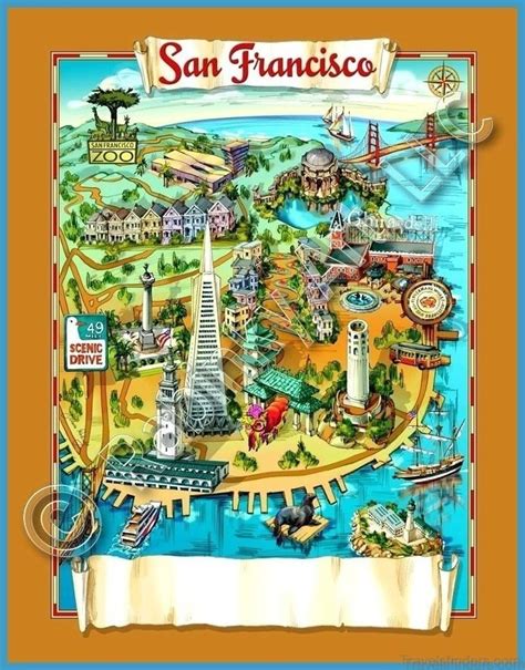 San Francisco Map Tourist Attractions TravelsFinders