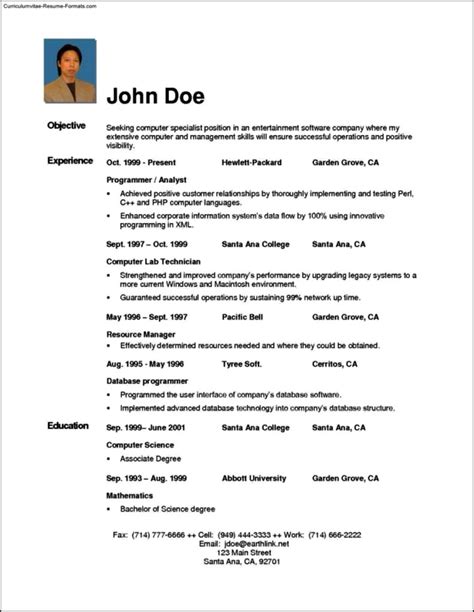 Successful Resume Template Free Samples Examples And Format Resume