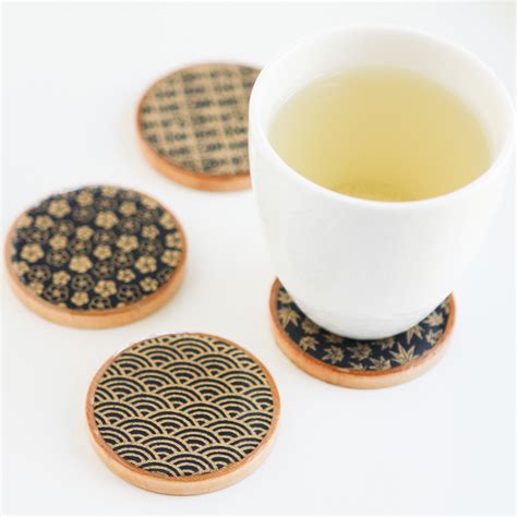 Asian Teacup Coasters Thirsty For Tea