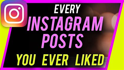 How To See Posts Youve Liked On Instagram Youtube