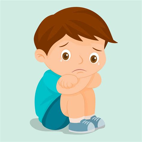 Sad Child Vector Art Icons And Graphics For Free Download