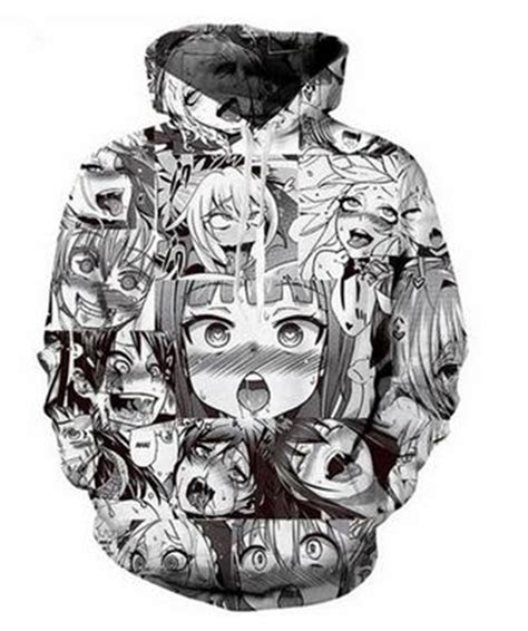 2019 Sexy Shy Girl Print Hoodie Funny Anime Outfit Us Size