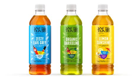 Three Types Of Iced Tea Packaging Design For Jaf Tea Brand Created By