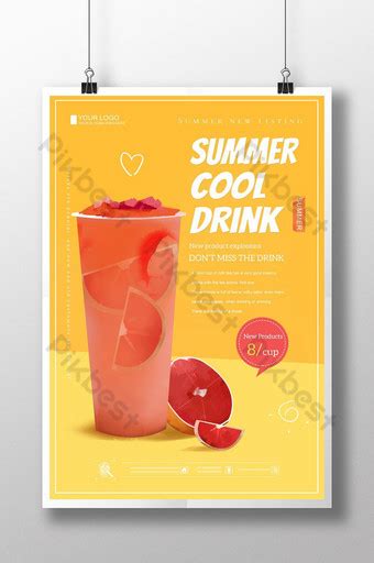 Fresh Summer Drink Poster Psd Free Download Pikbest