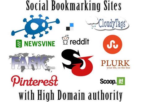 High Da Social Bookmarking Sites List Social Bookmarking Bookmarking Sites Social Sites