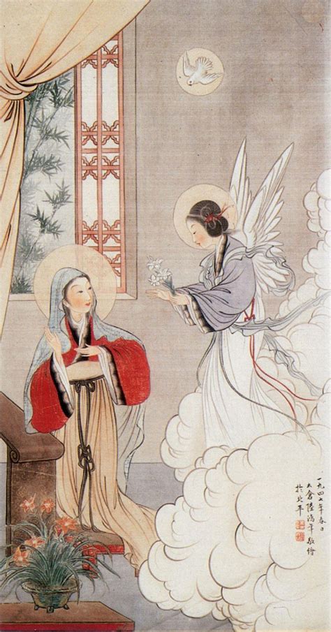 Unknown Artist The Annunciation Chinese 20th Century Religious