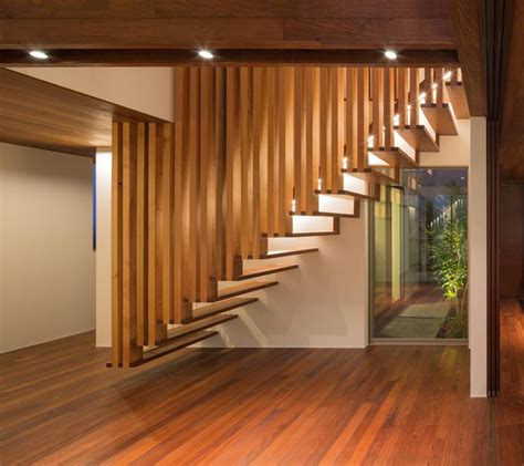 Suspended Wooden Staircase Floats On Air Captivatist
