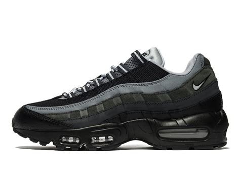 Nike Leather Air Max 95 In Grey Anthracite Gray For Men Lyst