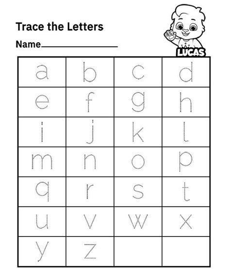 Lowercase Alphabet Tracing Worksheets Free Printable Pdf Letter