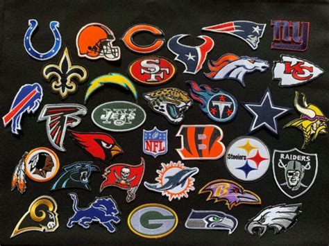 Nfl Football 32 Full Team Logo And Helmets Iron On Patch Embroidered Ebay