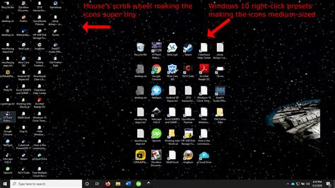 Windows 10 Desktop Icon Size How To Change Icon Sizes In Windows 10