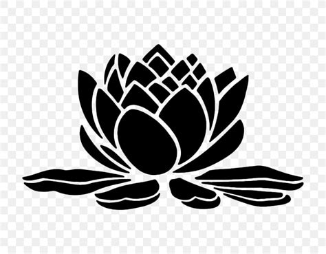 Water Lilies Stencil Silhouette PNG 800x640px Water Lilies Black